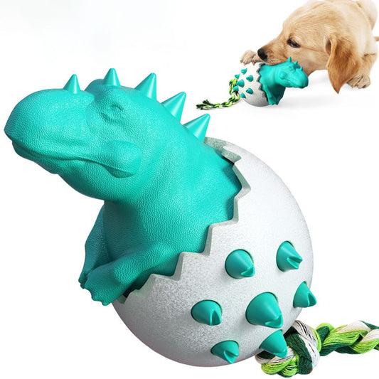 Funny Dinosaur Egg Dog Chew Pet Toys Durable Rubber Dog Toy Ideal for Puppy Dogs Clean Teeth and Prevent V1294-YM0523-10336372