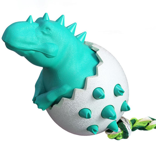 Funny Dinosaur Egg Dog Chew Pet Toys Durable Rubber Dog Toy Ideal for Puppy Dogs Clean Teeth and Prevent V1294-YM0523-10336372