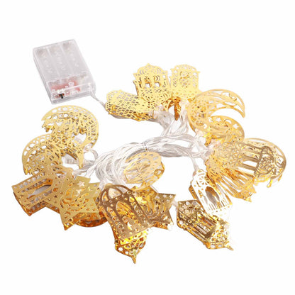Ramadan Eid String Light Battery Operated Moon Star Lamp Mubarak Moon LED String Lights for Indoor Ramadan V1294-YM0523-10336542