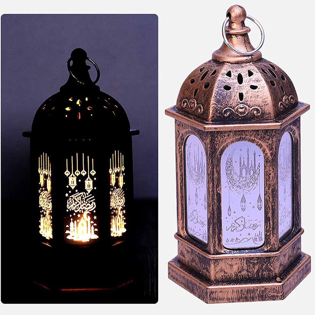 Ramadan Lantern Festival LED Electronic Night Light Decoration Table Lamp Ramadan Decoration LED Eid Mubarak V1294-YM0523-10336871