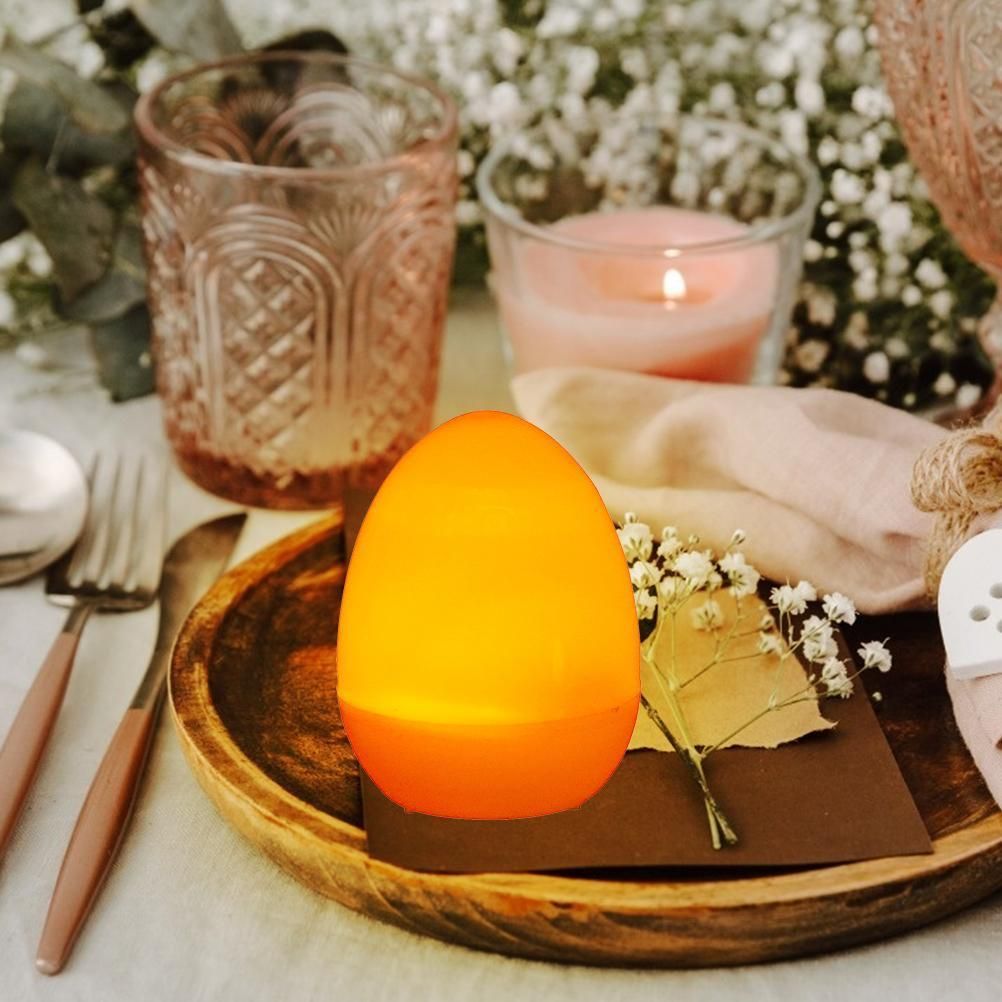 12Pcs Easter LED Luminous Egg Battery Operated Easter Simulation Decoration for Home Living Room Garden V1294-YM0523-10336899