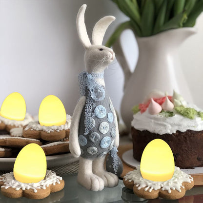 12Pcs Easter LED Luminous Egg Battery Operated Easter Simulation Decoration for Home Living Room Garden V1294-YM0523-10336899