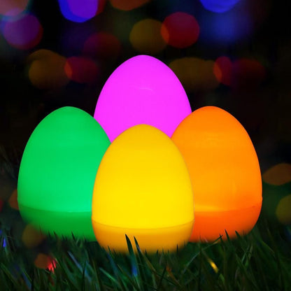 12Pcs Easter LED Luminous Egg Battery Operated Easter Simulation Decoration for Home Living Room Garden V1294-YM0523-10336899