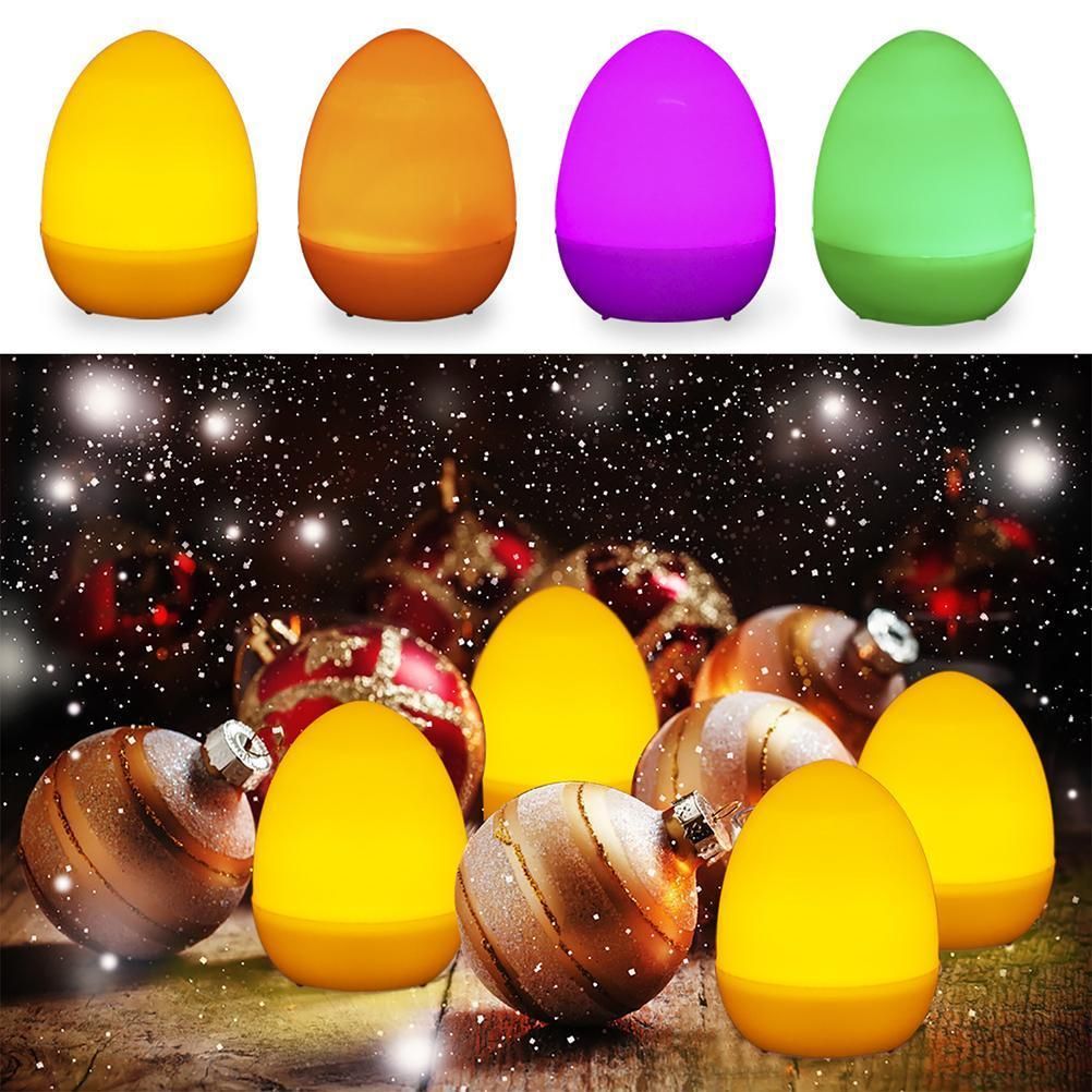 12Pcs Easter LED Luminous Egg Battery Operated Easter Simulation Decoration for Home Living Room Garden V1294-YM0523-10336899