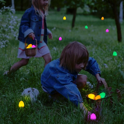 12Pcs Easter LED Luminous Egg Battery Operated Easter Simulation Decoration for Home Living Room Garden V1294-YM0523-10336899
