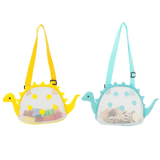 Dinosaur Mesh Beach Bag for Kids Shell Collecting Totes Portable Beach Holding Bag for Boys and Girls V1294-YM0523-10336951