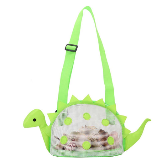 Dinosaur Mesh Beach Bag for Kids Shell Collecting Totes Portable Beach Holding Bag for Boys and Girls V1294-YM0523-10336952