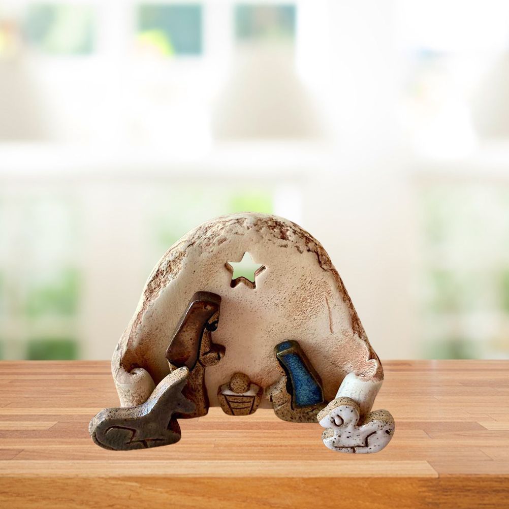 Christian Nativity Resin Ornaments Decorations Nativity Scene Handicraft Easter Table Decorations V1294-YM0523-10337034