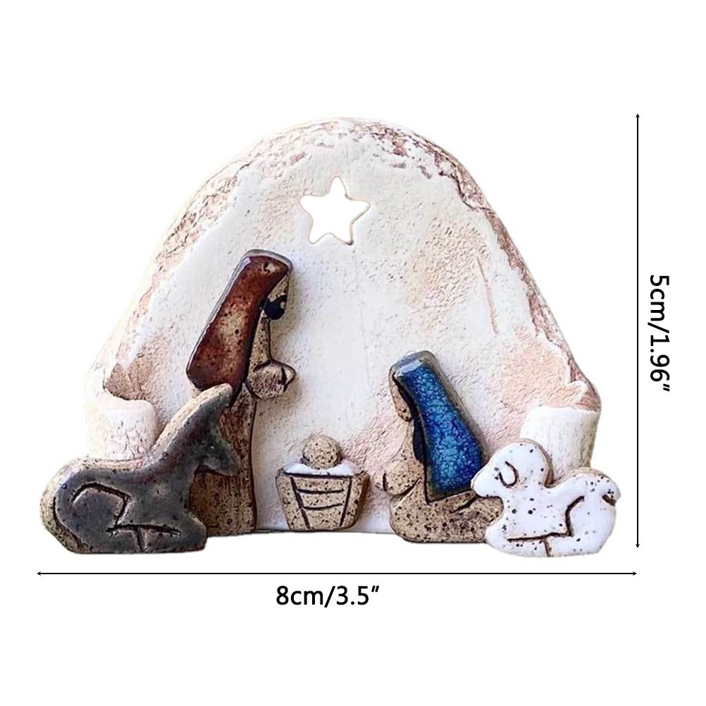 Christian Nativity Resin Ornaments Decorations Nativity Scene Handicraft Easter Table Decorations V1294-YM0523-10337034