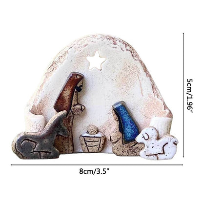 Christian Nativity Resin Ornaments Decorations Nativity Scene Handicraft Easter Table Decorations V1294-YM0523-10337034