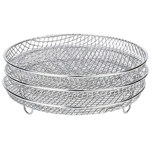 3 Pcs/Set Air Fryer Rack Three Stackable Dehydrator Racks 304 Stainless Steel Air Fryer Stand Air Fryer V1294-YM0523-10337160