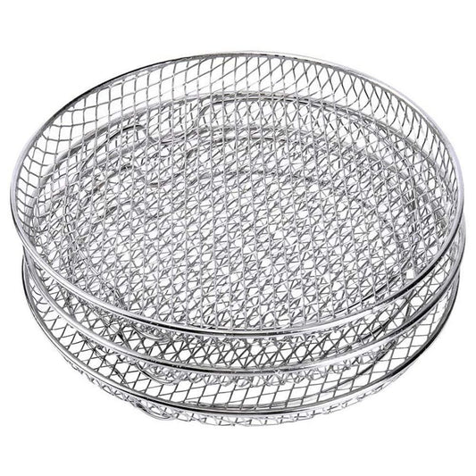 3 Pcs/Set Air Fryer Rack Three Stackable Dehydrator Racks 304 Stainless Steel Air Fryer Stand Air Fryer V1294-YM0523-10337160