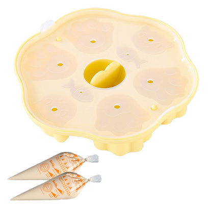 Silicone Steamed Cake Mold Multi Cavity Pastry Food Cute Mould DIY Non Stick Mould Set for Baby Kitchen V1294-YM0523-10337379
