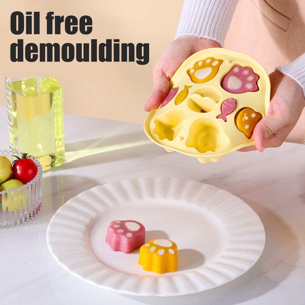 Silicone Steamed Cake Mold Multi Cavity Pastry Food Cute Mould DIY Non Stick Mould Set for Baby Kitchen V1294-YM0523-10337379