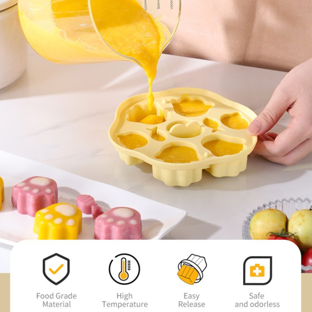Silicone Steamed Cake Mold Multi Cavity Pastry Food Cute Mould DIY Non Stick Mould Set for Baby Kitchen V1294-YM0523-10337379