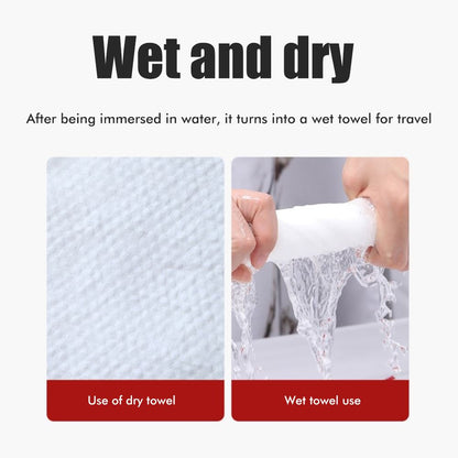 100Pcs One Time Compressed Towel Portable Travel Cotton Face Towel Outdoor Makeup Moistened Tissues V1294-YM0523-10337528