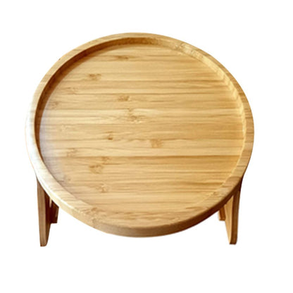 Clip On Tray Sofa Table Portable Couch Arm Tray Table Natural Bamboo Sofa Armrest Clip On Tray for Eating and V1294-YM0523-10337581