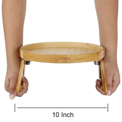 Clip On Tray Sofa Table Portable Couch Arm Tray Table Natural Bamboo Sofa Armrest Clip On Tray for Eating and V1294-YM0523-10337581