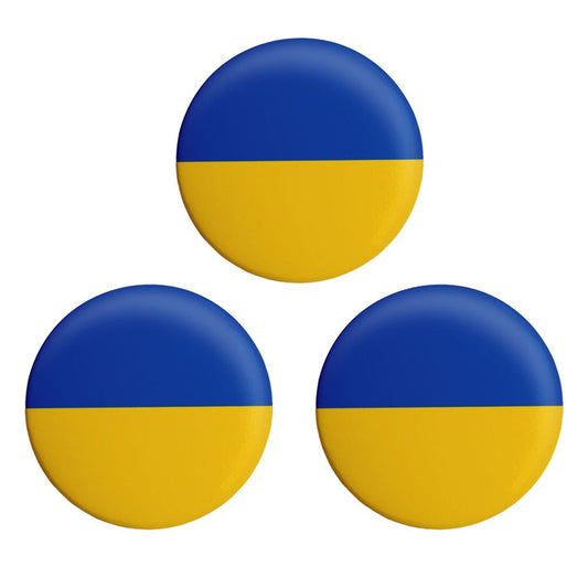 3PCS 44mm Ukrainian Flag Lapel Pin Ukrainian Flag Badge National Pin Brooch Badge V1294-YM0523-10337590