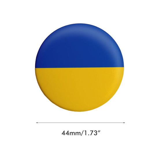 3PCS 44mm Ukrainian Flag Lapel Pin Ukrainian Flag Badge National Pin Brooch Badge V1294-YM0523-10337590