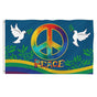 World Peace Flag 90 x 150 cm Large Polyester Peace Flag for Backyard Garden Playground V1294-YM0523-10337787