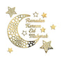 Ramadan Crescent Acrylic Mirror Sticker 3D Self Adhesive Wall Sticker for Doors Windows Closets V1294-YM0523-10338295