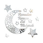 Ramadan Crescent Acrylic Mirror Sticker 3D Self Adhesive Wall Sticker for Doors Windows Closets V1294-YM0523-10338296