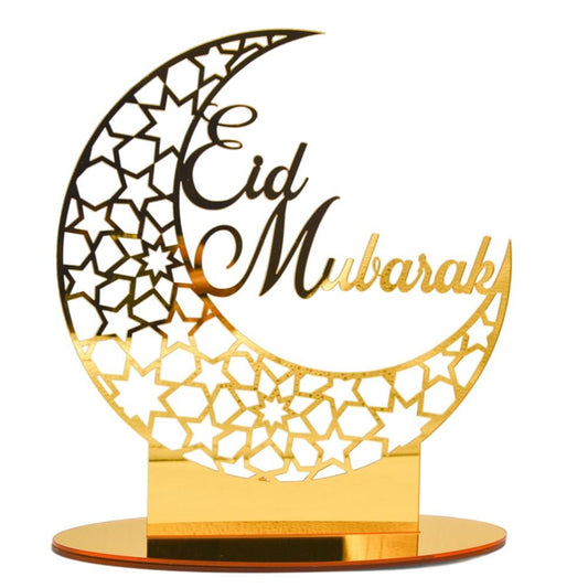 Eid Mubarak Acrylic Ornament Ramadan Decorations for Home Muslim Party Supplies Eid Ramadan Gifts V1294-YM0523-10338488