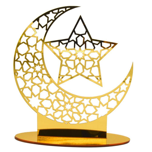 Eid Mubarak Acrylic Ornament Ramadan Decorations for Home Muslim Party Supplies Eid Ramadan Gifts V1294-YM0523-10338489