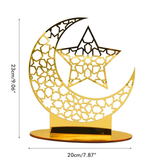 Eid Mubarak Acrylic Ornament Ramadan Decorations for Home Muslim Party Supplies Eid Ramadan Gifts V1294-YM0523-10338489