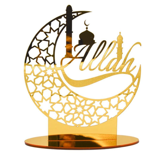 Eid Mubarak Acrylic Ornament Ramadan Decorations for Home Muslim Party Supplies Eid Ramadan Gifts V1294-YM0523-10338490