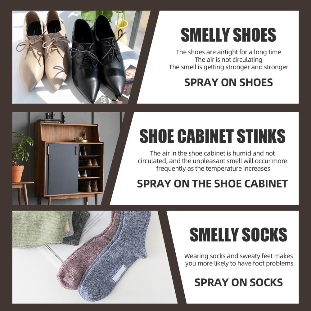 Foot Shoe Deodorant Spray Odor Destroy Agent for Feet Shoe Deodorant Spray V1294-YM0523-10338624