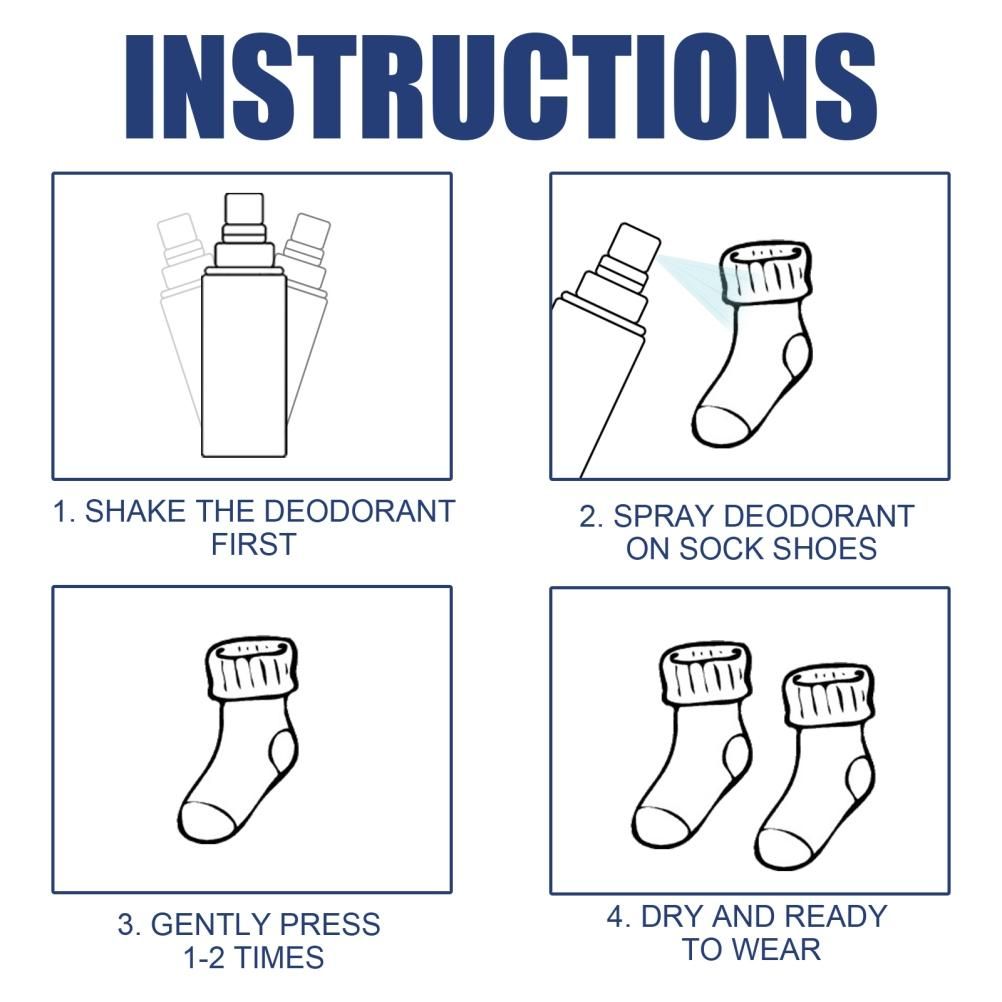 Foot Shoe Deodorant Spray Odor Destroy Agent for Feet Shoe Deodorant Spray V1294-YM0523-10338624