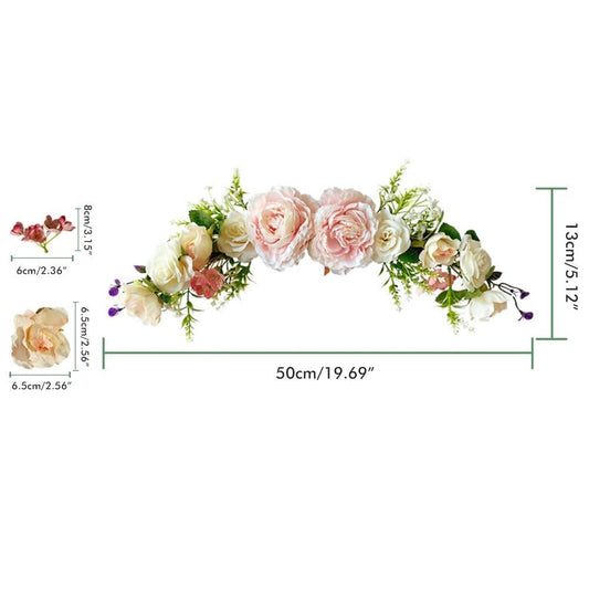Artificial Peony Flower Swag Wedding Arch Flowers Artificial Floral Swag Decorative Swag for Lintel Wedding V1294-YM0523-10338729
