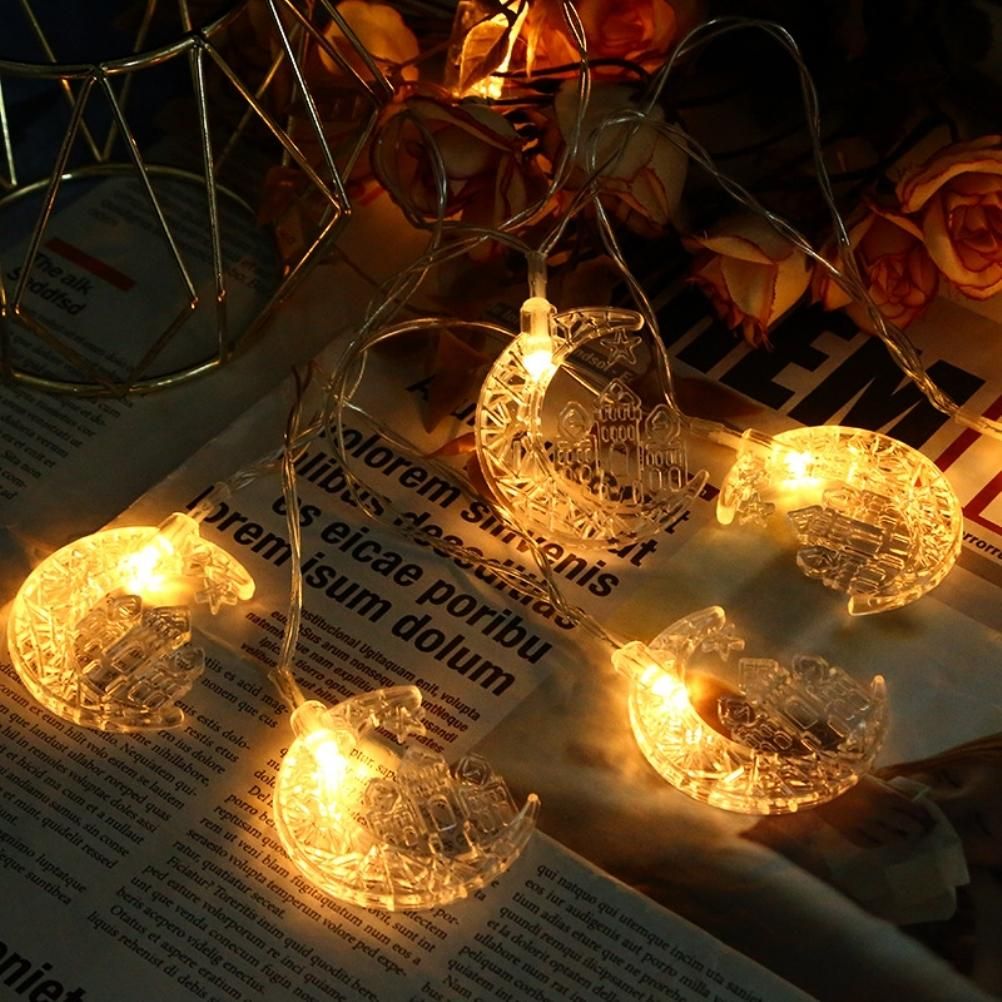 Eid LED Star Moon Light String Mubarak Ramadan Decoration for Home Ramadan Party EID Lantern Decoration V1294-YM0523-10338755