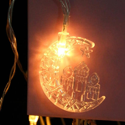 Eid LED Star Moon Light String Mubarak Ramadan Decoration for Home Ramadan Party EID Lantern Decoration V1294-YM0523-10338755