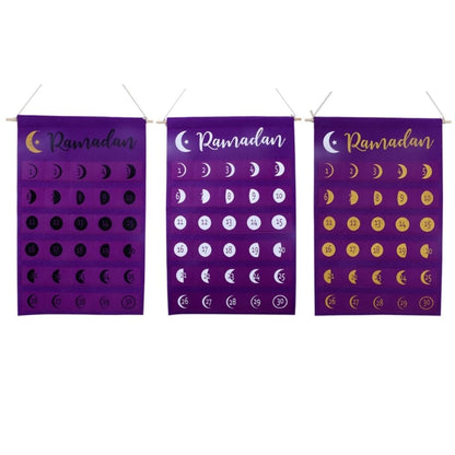 Eid Felt Fabric Countdown Calendar Mubarak Ramadan Advent Calendar Wall Decorations V1294-YM0523-10339193