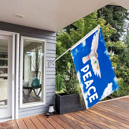 90x150CM Peace Doves Flag Home Outdoor Hanging Decor Polyester Banners Fade Resistant Flags V1294-YM0523-10339280