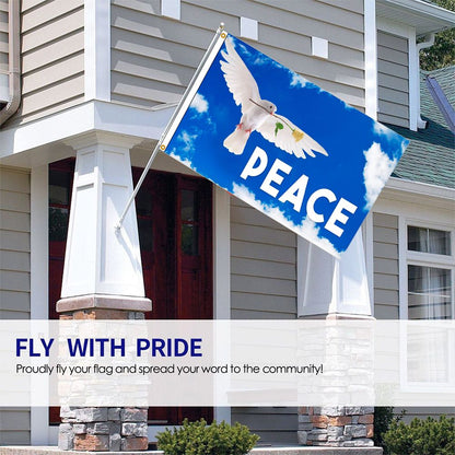 90x150CM Peace Doves Flag Home Outdoor Hanging Decor Polyester Banners Fade Resistant Flags V1294-YM0523-10339280