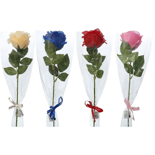 4 Pack Artificial Rose with LED Light Glowing Rose Flowers Gift for Wife Girlfriend Grandma Mother's Day V1294-YM0523-10339619