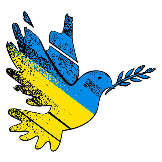 Peace in Ukraine Sticker Peace Dove Decoration Decal Sticker for Car Rear Window Refrigerator Furniture UV V1294-YM0523-10340038