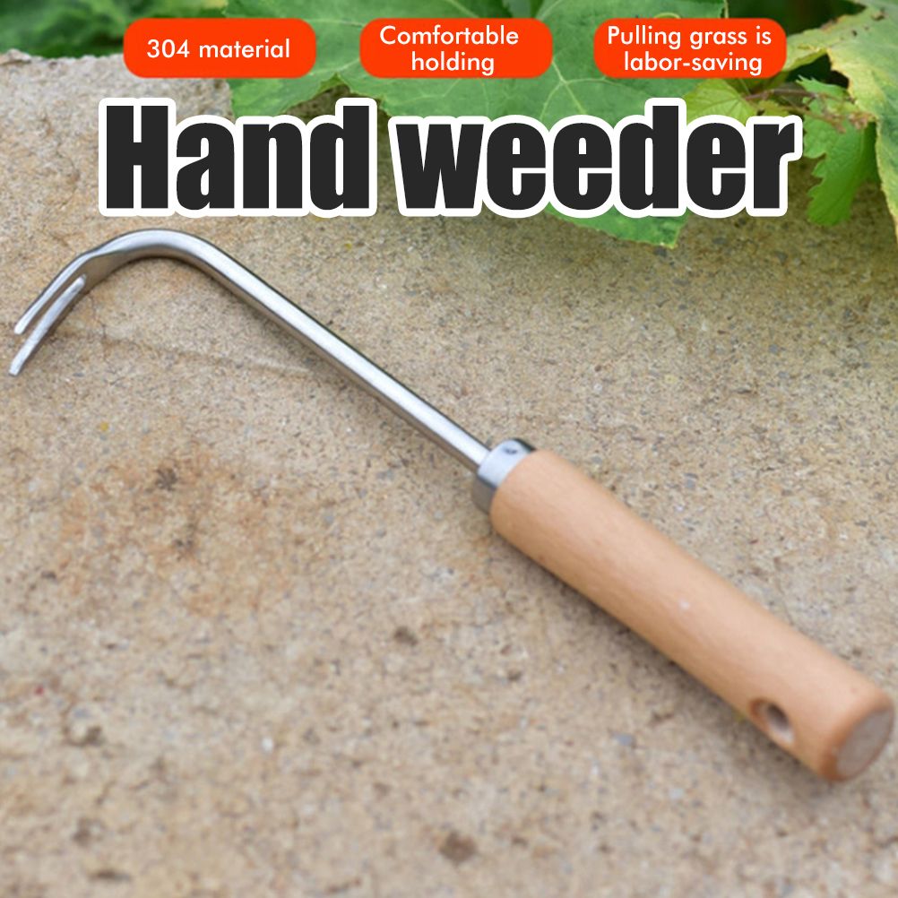 Hand Weed Puller V Shape Weeder Weeding Tools with Handle for Garden Weed Removal Tool Gardening Accessories V1294-YM0523-10340582