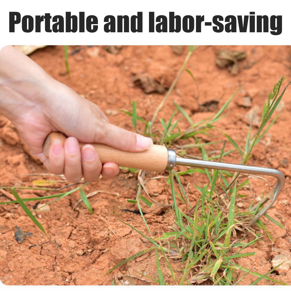 Hand Weed Puller V Shape Weeder Weeding Tools with Handle for Garden Weed Removal Tool Gardening Accessories V1294-YM0523-10340582