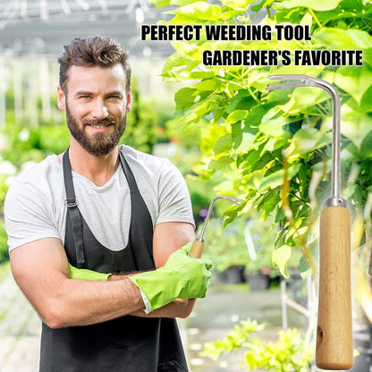 Hand Weed Puller V Shape Weeder Weeding Tools with Handle for Garden Weed Removal Tool Gardening Accessories V1294-YM0523-10340582
