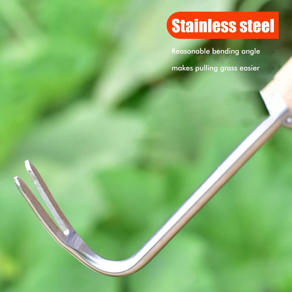 Hand Weed Puller V Shape Weeder Weeding Tools with Handle for Garden Weed Removal Tool Gardening Accessories V1294-YM0523-10340583