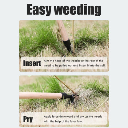 Stand Up Weed Puller Tool Rustproof Weed Remover Tool Hand Weeding Tool Labor Saving Weed Removal Tool V1294-YM0523-10340584