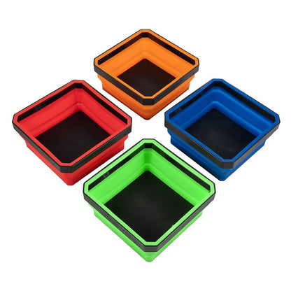 Collapsible Magnetic Parts Tray Tool Tray for Screw Nuts Washers Pins Other Small Parts V1294-YM0523-10340653