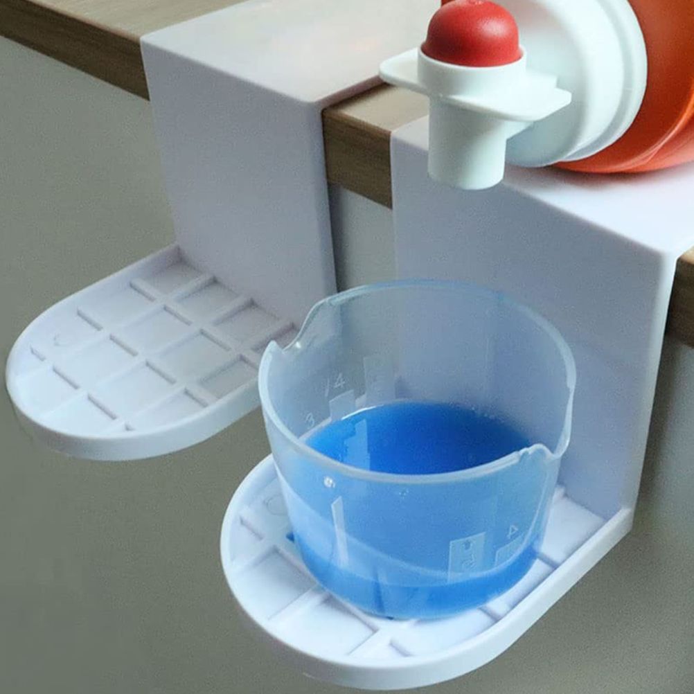 2 Pack Laundry Detergent Holder Detergent Cup Holder Drip Catcher Soap Tray Laundry Soap Dispenser for Fabric V1294-YM0523-10340780