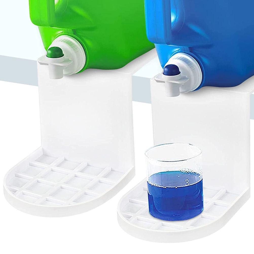 2 Pack Laundry Detergent Holder Detergent Cup Holder Drip Catcher Soap Tray Laundry Soap Dispenser for Fabric V1294-YM0523-10340780