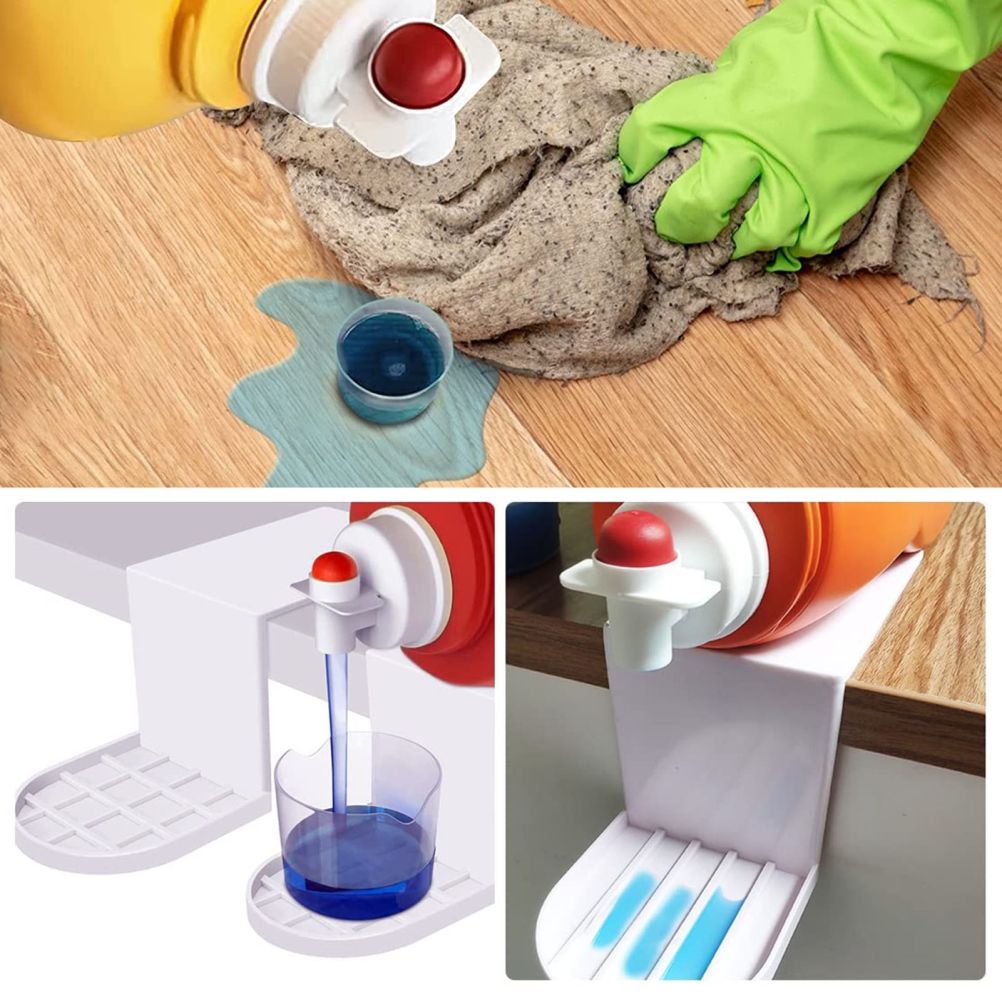 2 Pack Laundry Detergent Holder Detergent Cup Holder Drip Catcher Soap Tray Laundry Soap Dispenser for Fabric V1294-YM0523-10340780